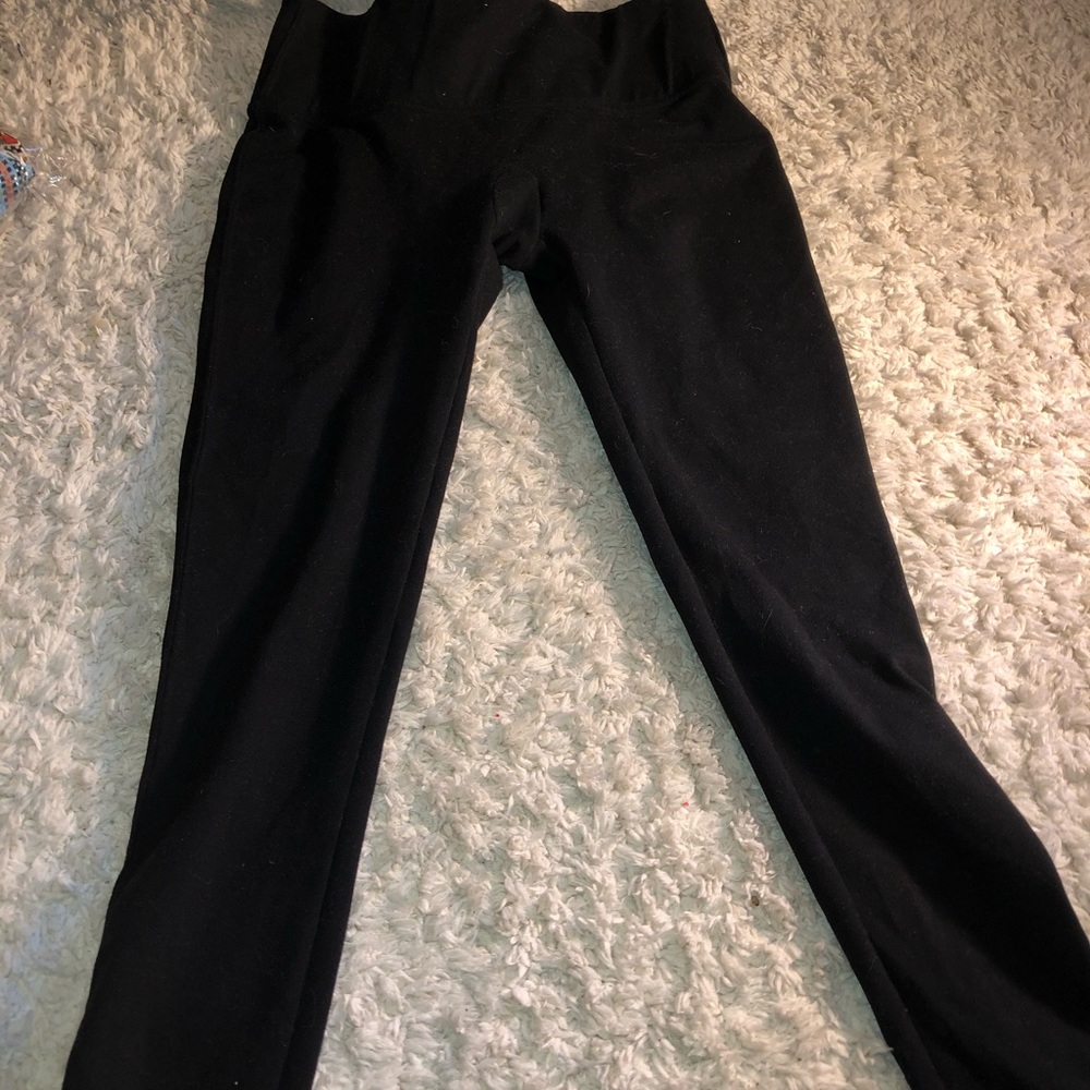 Plain black leggings like new